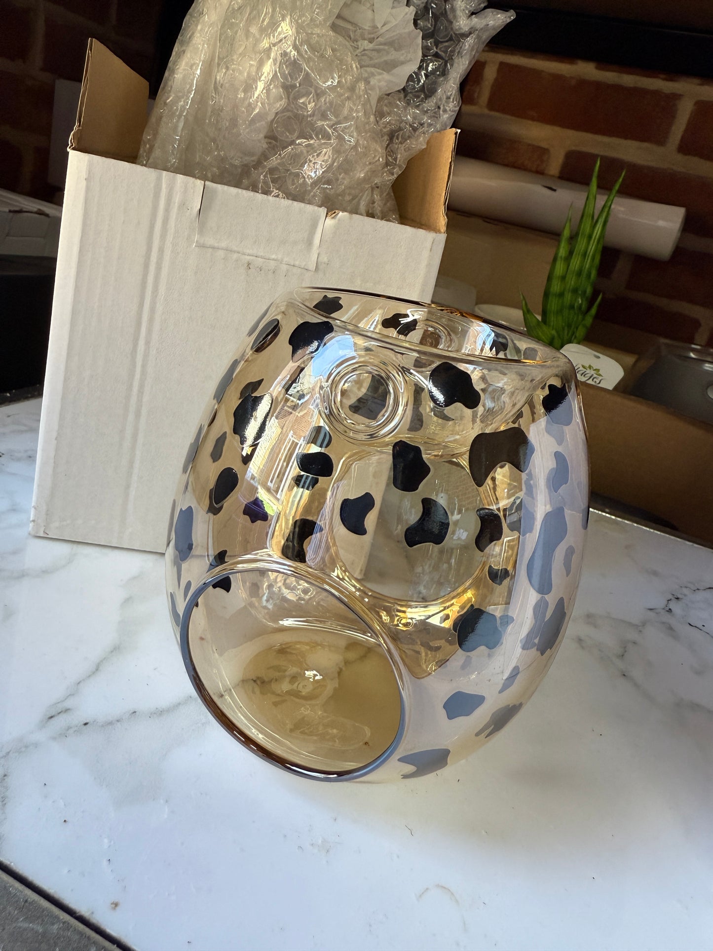 Amber Glass Burner