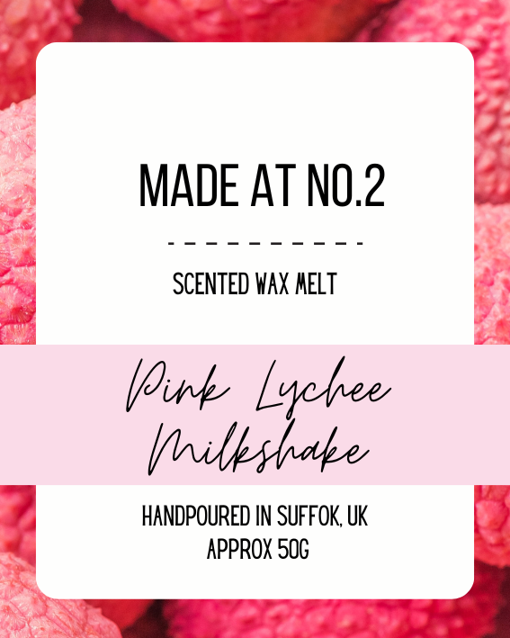 Pink Lychee Milkshake Wax Melt Bar