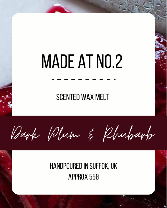 Dark Plum & Rhubarb Wax Melt Bar
