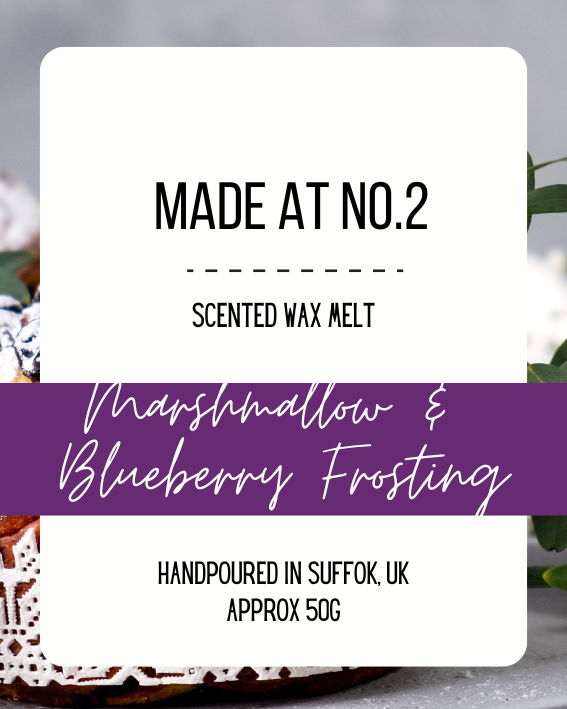 Marshmallow & Blueberry Frosting Wax Melt Bar