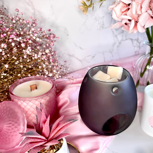 Black Frosted Glass Burner
