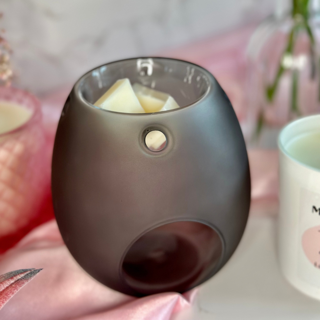 Black Frosted Glass Burner