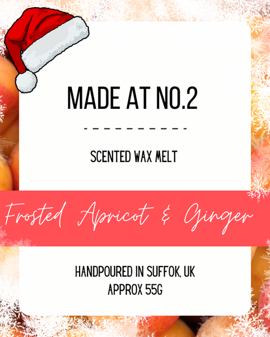 Frosted Apricot & Ginger Wax Melt Snap Bar