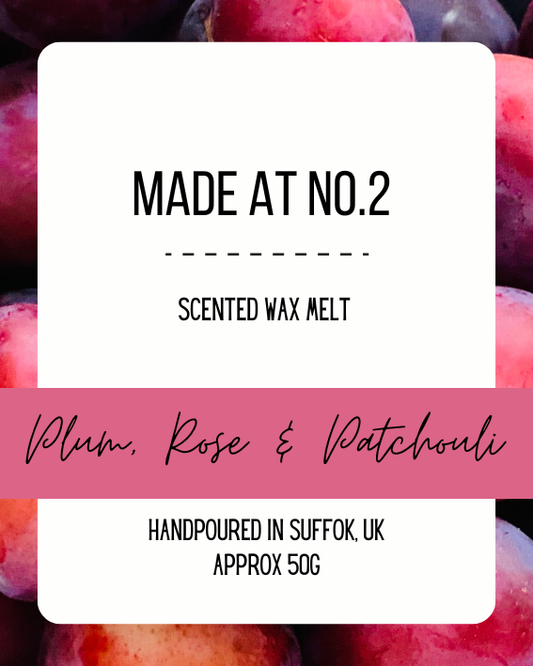 Plum, Rose & Patchouli Wax Melt Bar