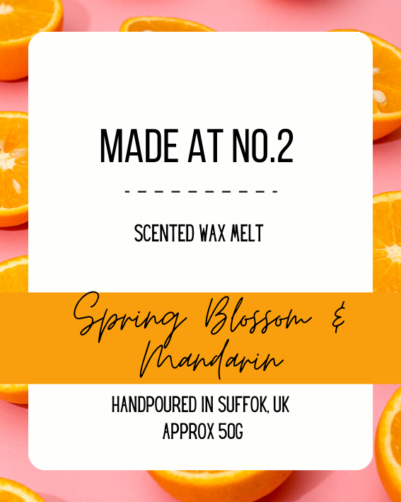 Spring Blossom & Manderin Wax Melt Bar