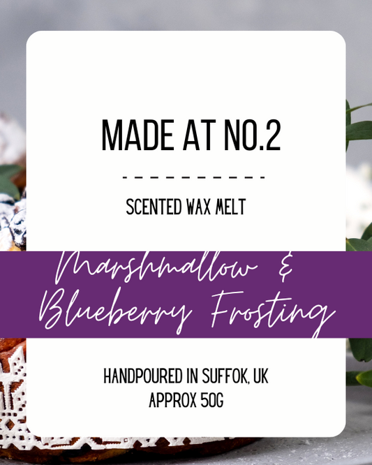 Marshmallow & Blueberry Frosting Wax Melt Bar