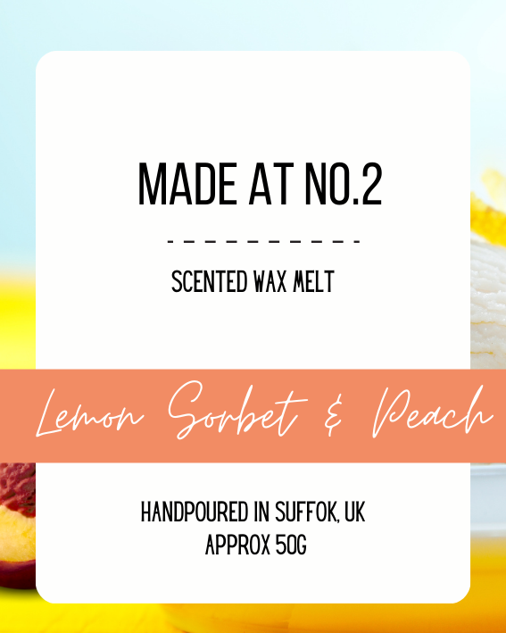 Lemon Sorbet & Peach Lemonade Wax Melt Bar