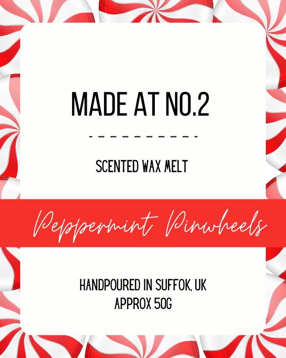 Peppermint Pinwheels Wax Melt Snap Bar