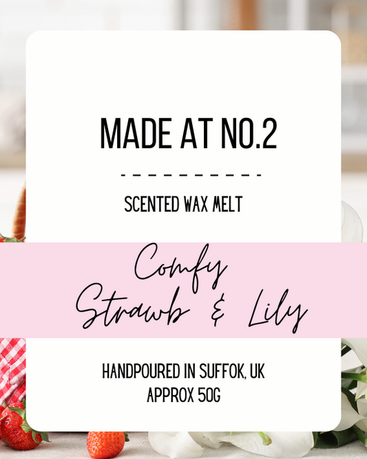 Comfy Strawberry & Lily Wax Melt Bar