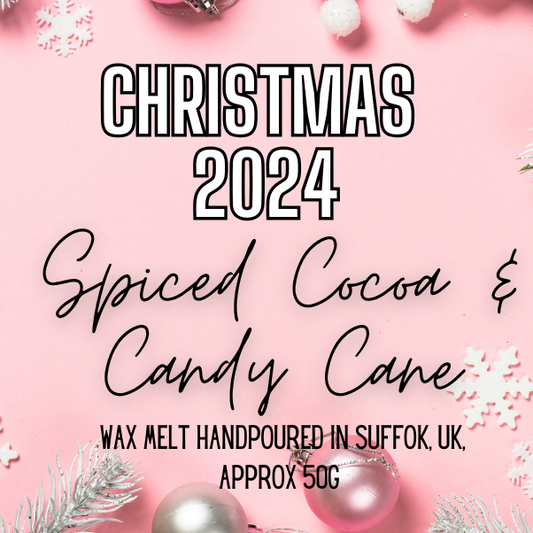 Spiced Cocoa & Candy Cane Wax Melt Snap Bar