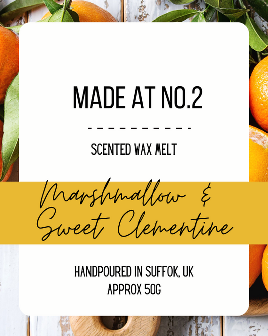 Marshmallow & Sweet Clementine Wax Melt Bar