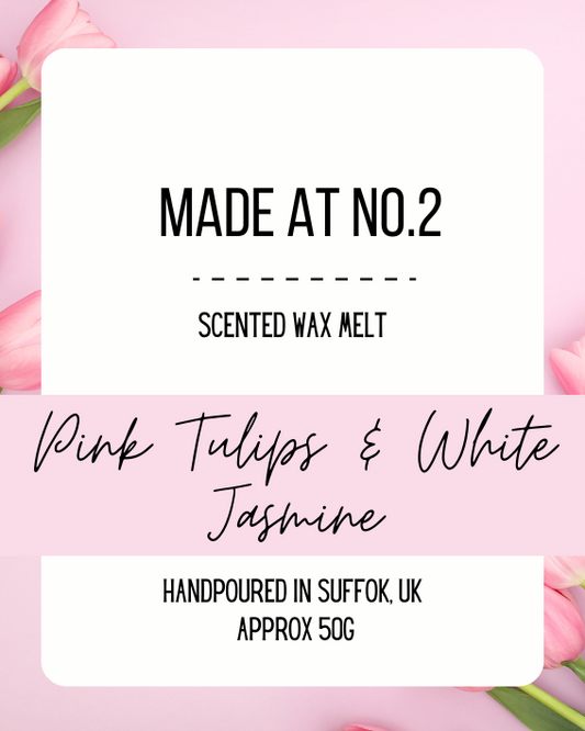Pink Tulips & White Jasmine Wax Melt Bar